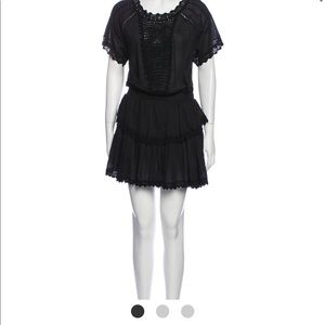 Love shack fancy black party dress